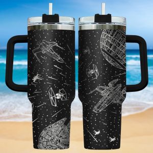 Star Wars Tumbler 40oz, Millennium Falcon Mug, May The Force Be With You Gift, Star Wars  Cup 40oz, Tumbler Gift For Father