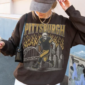 Pittsburgh Football Retro Style Shirt, Pittsburgh Sweatshirt, Graphic Tee Gift For Football Fan Sports, Game Day Shirt, Pittsburgh Fan